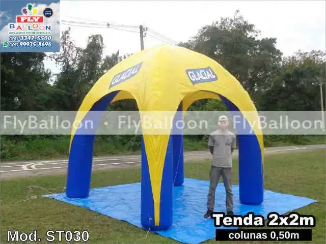 Estande inflável promocional Cerveja Glacial