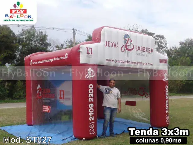 Estande inflável promocional Jeová Barbosa Engenharia